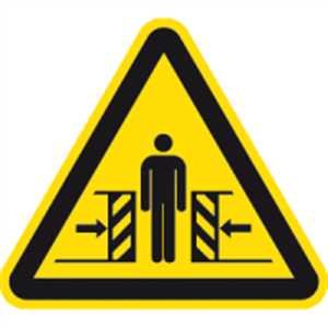 Aufkleber Warnschild Warnung vor Quetschgefahr 10cm sl Folie von König Werbeanlagen
