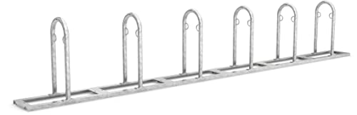 Hochwertiger Fahrradanlehnbügel TRACK 36 | Sicherer Radständer auch für Mountainbikes und E-Bikes | 12 Fahrrad Stellplätze, erweiterbar | Stahl verzinkt | Fahrradparker Bügelparker Fahrrad Anlehnbügel von König Werbeanlagen