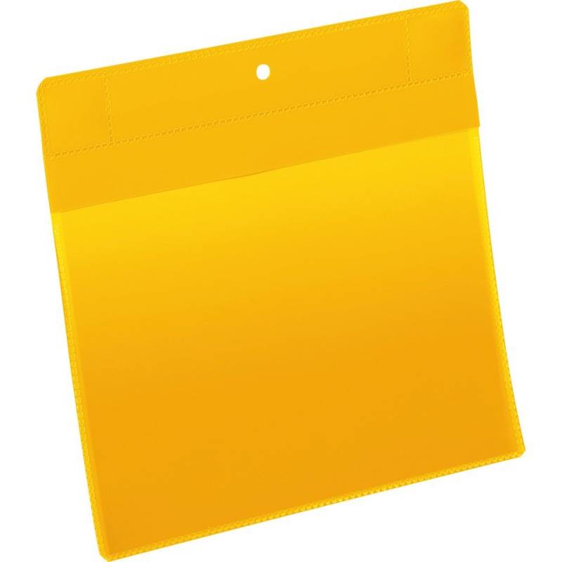 König Werbeanlagen Montagezubehör DURABLE Magnet-Kennzeichnungstasche, gelb/transparent, A5, Querformat, 10/VE von König Werbeanlagen