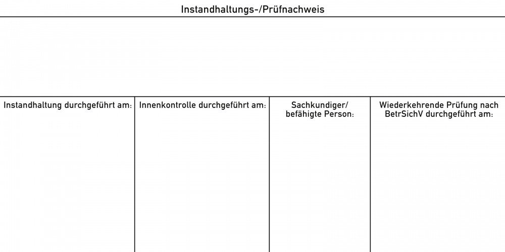 König Werbeanlagen Montagezubehör Instandhaltungs-/Prüfnachweis m. Ihrem Firmeneindruck,Folie,120x60mm,100 Stück/Ro. von König Werbeanlagen