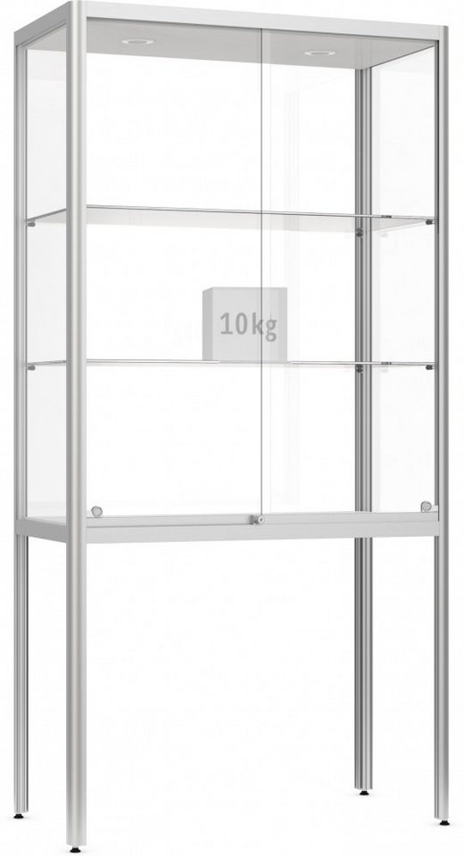 König Werbeanlagen Vitrine Dreifke® Factory Vitrine 300, für Innen, 1000x2000x500mm, abschließbar von König Werbeanlagen