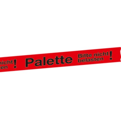 Packband Palette Bitte nicht belasten!, Folie, Rolle, 5x6600 cm von König Werbeanlagen