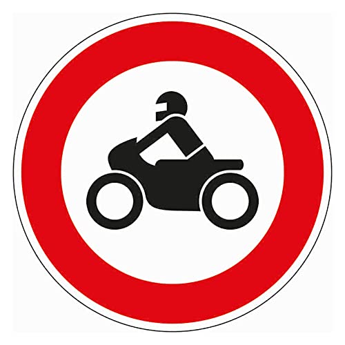 Schild I Verkehrszeichen Verbot für Krafträder, Nr.255, Aluminium RA0, reflektierend, Ø600mm von König Werbeanlagen