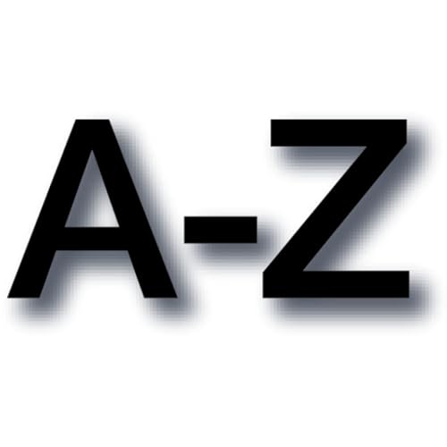 Schild Magnetbuchstaben, A - Z - 1 Set = 26 Stk. - 50 mm von König Werbeanlagen