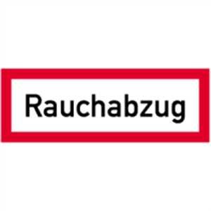 Schild Rauchabzug PVC 10,5 x 29,7cm von König Werbeanlagen