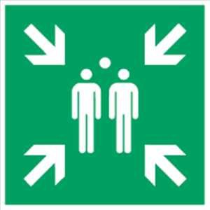 Schild Sammelstelle Alu 60 x 60cm gemäß ISO 7010, E007 Schild Sammelstelle Alu 60 x 60cm gemäß ISO 7010, E007 von König Werbeanlagen