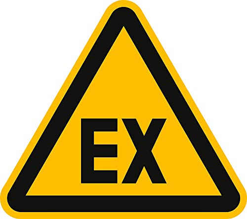 Schild Warnschild Warnung vor explosionsfähiger Atmosphäre 20cm sl PVC von König Werbeanlagen