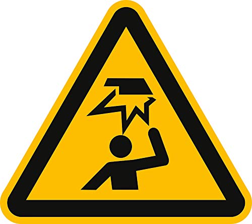 Schild Warnung vor Hindernissen im Kopfbereich nach ISO 7010 PVC 20cm SL von König Werbeanlagen
