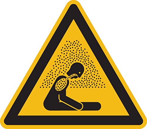 Dreifke® Aufkleber Warnschild, Warnung vor Erstickungsgefahr W041 DIN EN ISO 7010 Folie selbstklebend gelb/schwarz 10 von König Werbeanlagen