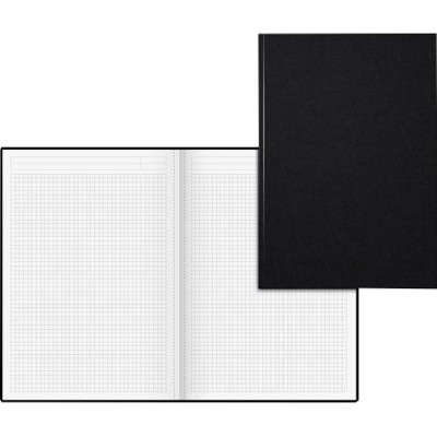 Notizbuch 8655226 DIN A4 96Bl kar. schwarz von König & Ebhardt