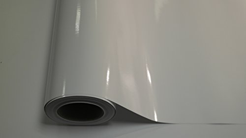 (4,44/m2) Könighaus Weiß Glanz Autofolie 2000 x 152 cm mit Luftkanälen + Gratis Rakel inkl. Anleitung von Könighaus