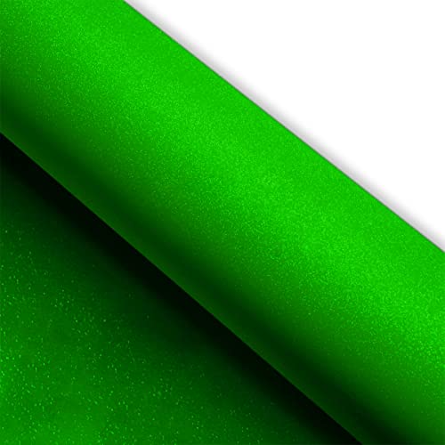 (7,5€/m2) Könighaus Diamand Glitter Grün Autofolie 500 x 152 cm blasenfrei mit Anleitung (Glitzer Folie) von Könighaus
