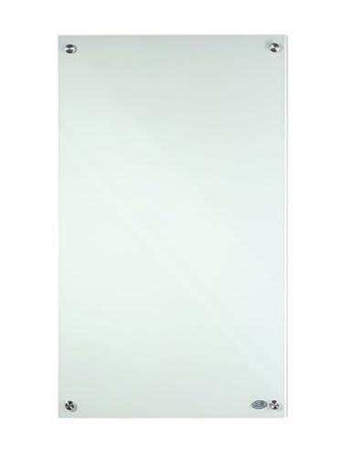 Könighaus Glas-Serie - 600 Watt - Glas Infrarotheizung - hochwertige Elektroheizung mit Glasoberfläche - inkl. Thermostat |Farbe: Milchglas von Könighaus