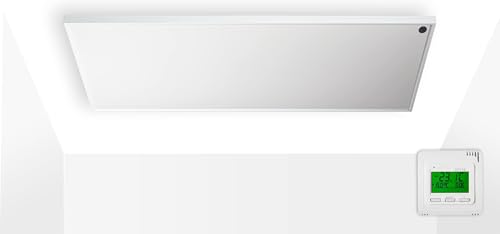 Könighaus Infrarotheizung - 1200 Watt - zur Deckenmontage - Komplettset mit Funkthermostat ✓ Infrarot Deckenheizung ✓ effiziente Elektroheizung ✓ TÜV + 5 Jahre Herstellergarantie ✓ Überhitzungsschutz von Könighaus