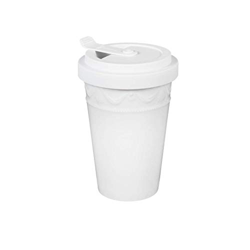 KPM Berlin Kurland To-Go Becher, Porzellan, Kaffeebecher, Teebecher, handmade, weiß KPM Berlin Kurland To-Go Becher, Porzellan, Kaffeebecher, Teebecher, handmade, weiß von Königliche Porzellan-Manufaktur Berlin
