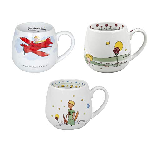 Könitz Porzellan Kaffee Becher Kaffee Tasse Tee Tasse Kuschelbecher Set Der Kleine Prinz 3 teilig, tolle Geschenkidee schöne Kinder Tassen von Könitz Porzellan