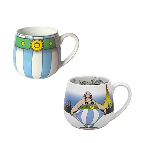 Könitz Porzellan Kaffee Becher Set Asterix 2 teilig schöne Geschenk Idee originelle Kaffee Tassen im Set von Könitz Porzellan