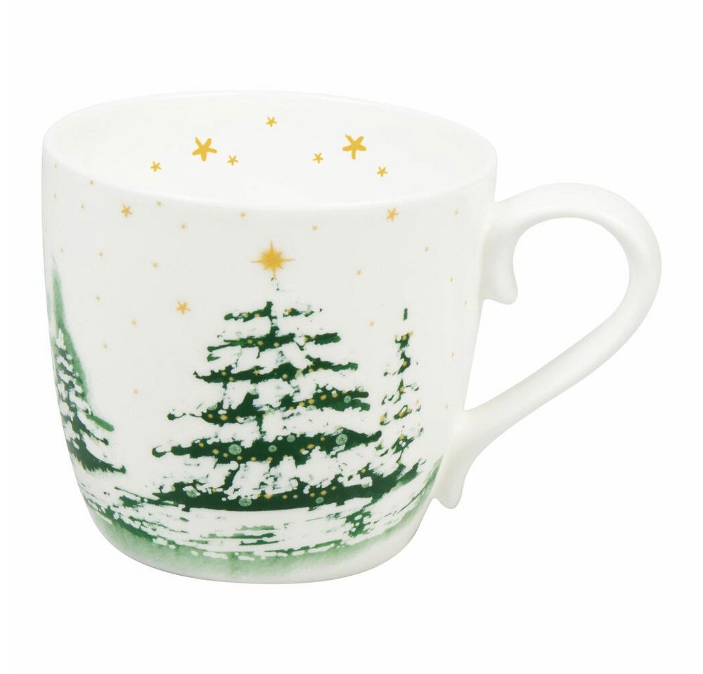 Könitz Becher Christmas Forest, 425 ml, Bone China von Könitz