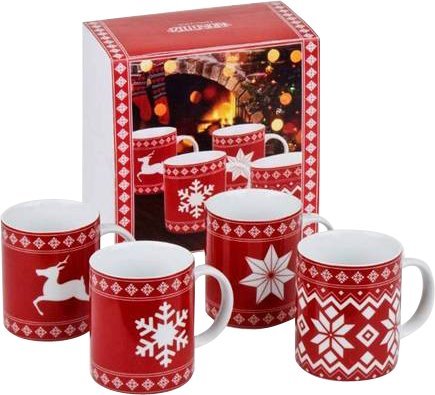 Könitz Becher Set 4-tlg. - Christmas Time – im Geschenkkarton von Könitz