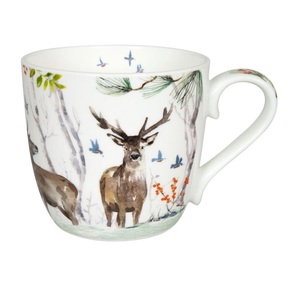 Könitz Becher Victoria Lowe - Winter Deer, Bone China von Könitz