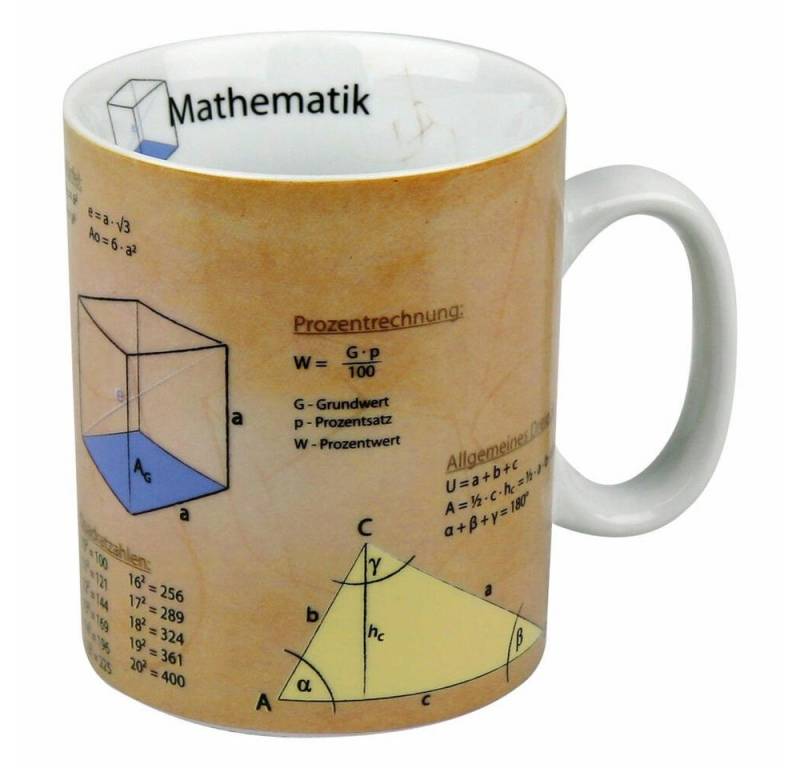 Könitz Becher Wissensbecher Mathematik 460 ml, Porzellan von Könitz