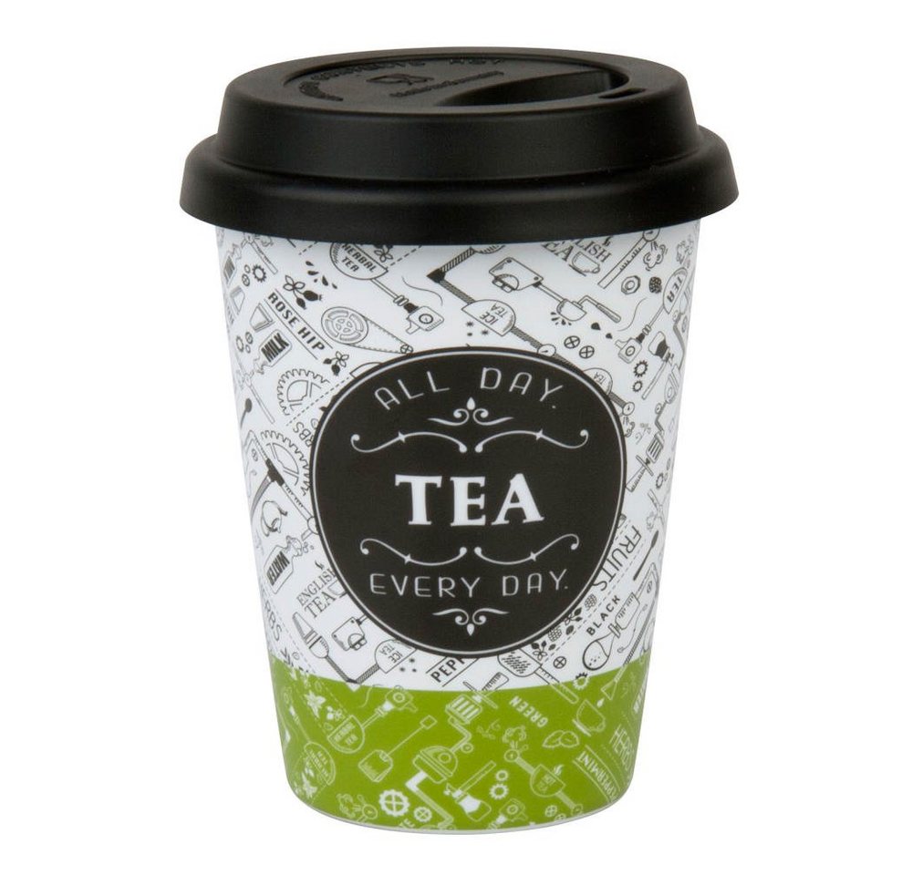 Könitz Coffee-to-go-Becher Tea Talk Mug mit Deckel, Metall von Könitz