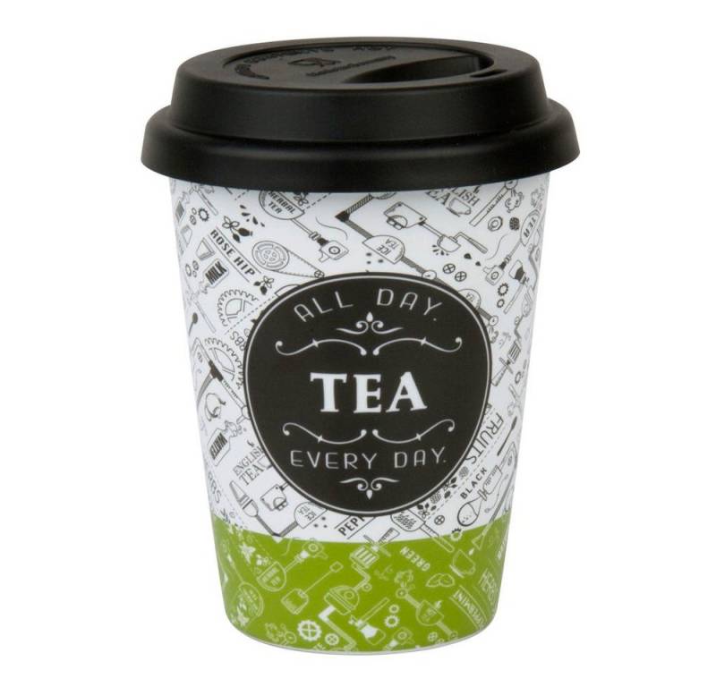 Könitz Coffee-to-go-Becher Tea Talk Mug mit Deckel, Metall von Könitz