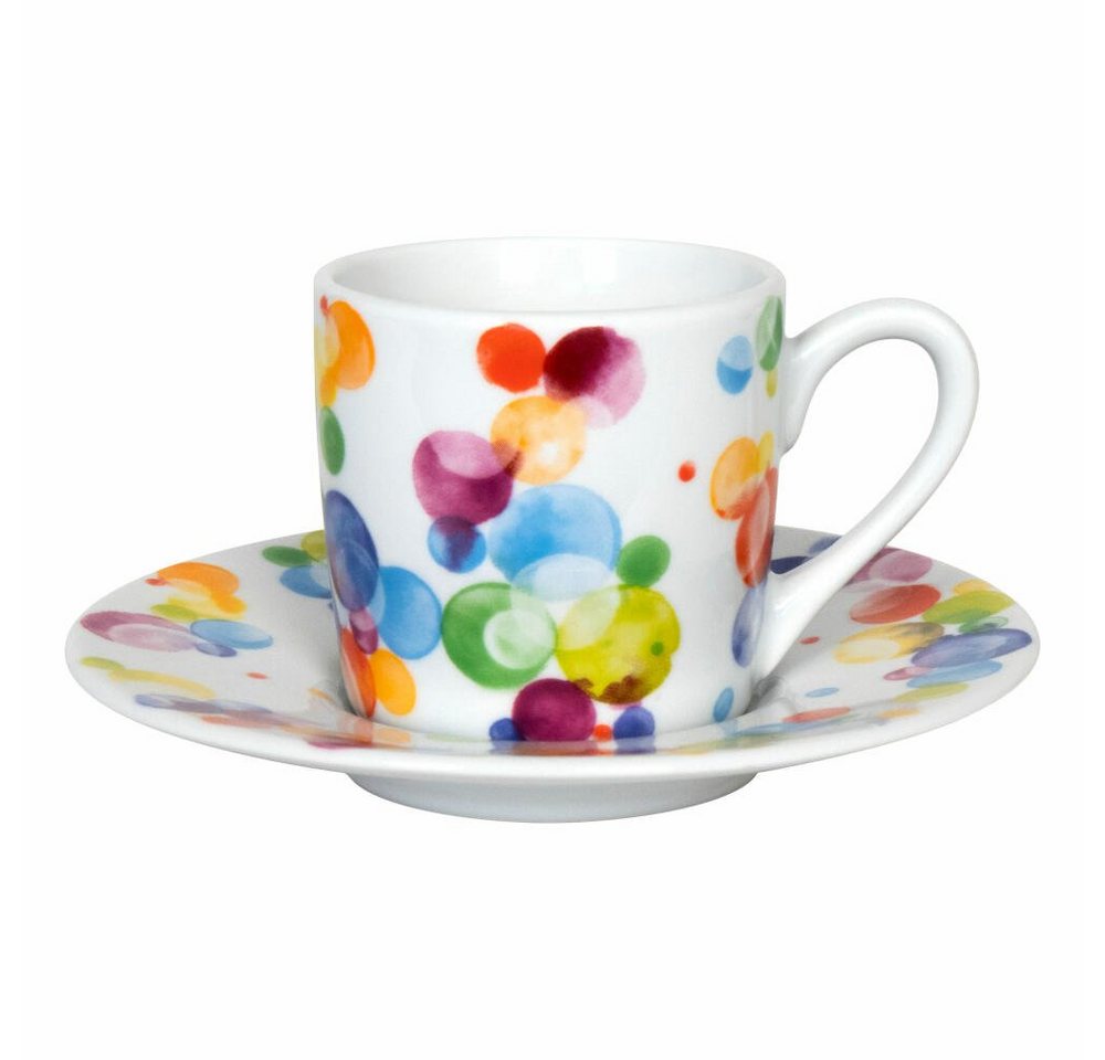 Könitz Espressotasse Colourful Cast Bubbles, 85 ml, Porzellan von Könitz