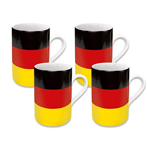Könitz Flags Germany Espressotassen 4er Set Ceramic von Könitz