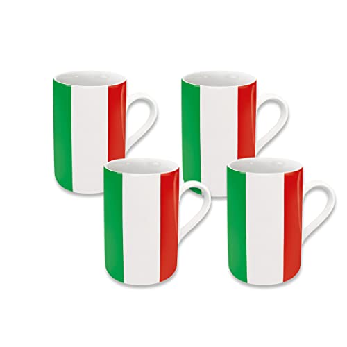 Könitz Flags Italy Espressotassen 4er Set Ceramic von Könitz