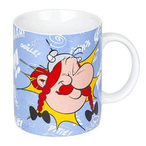 Könitz Kaffeebecher Asterix & Obelix Asterix-Tchoc im Geschenkkarton Becher, Porzellan, Mehrfarbig, 1 Stück (1er Pack) von Könitz