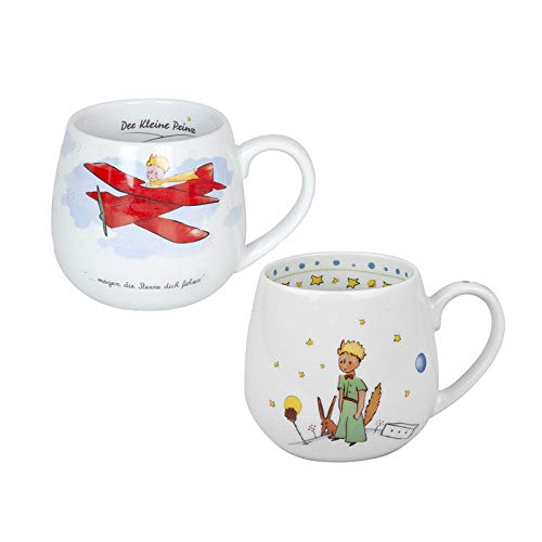 Könitz Porzellan Kaffee Becher Kaffee Tasse Tee Tasse Kuschelbecher Set Der Kleine Prinz 2 teilig, tolle Geschenkidee schöne Kinder Tassen von Könitz