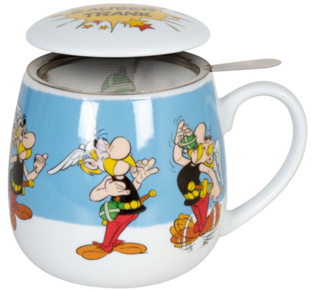 Könitz Tasse Asterix Zaubertrank mit Sieb und Deckel Porzellan 0,35 L, 3-teilig Könitz Tasse Asterix Zaubertrank mit Sieb und Deckel Porzellan 0,35 L, 3-teilig von Könitz