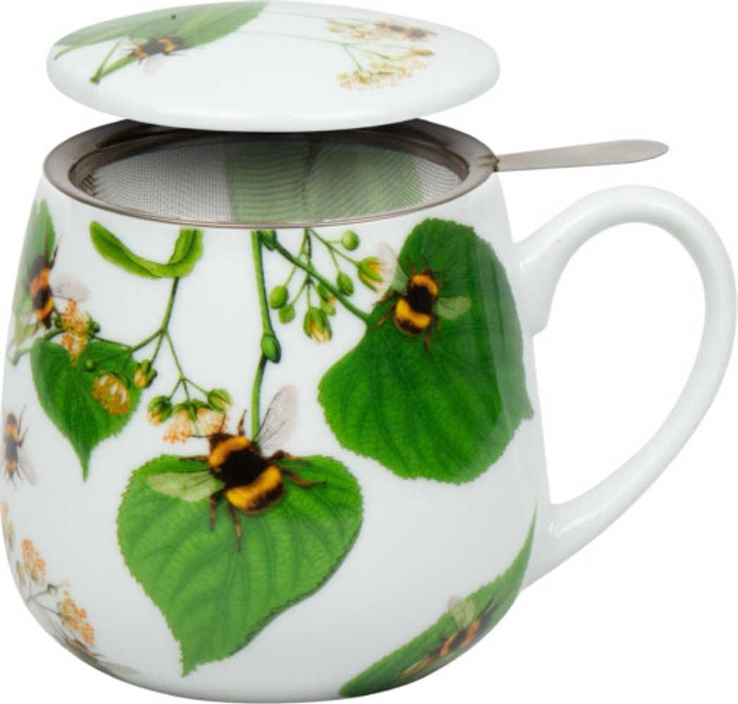 Könitz Tasse Bumblebees on leave Teetasse mit Sieb und Deckel 0,35 L Porzellan, 3-teilig Könitz Tasse Bumblebees on leave Teetasse mit Sieb und Deckel 0,35 L Porzellan, 3-teilig von Könitz