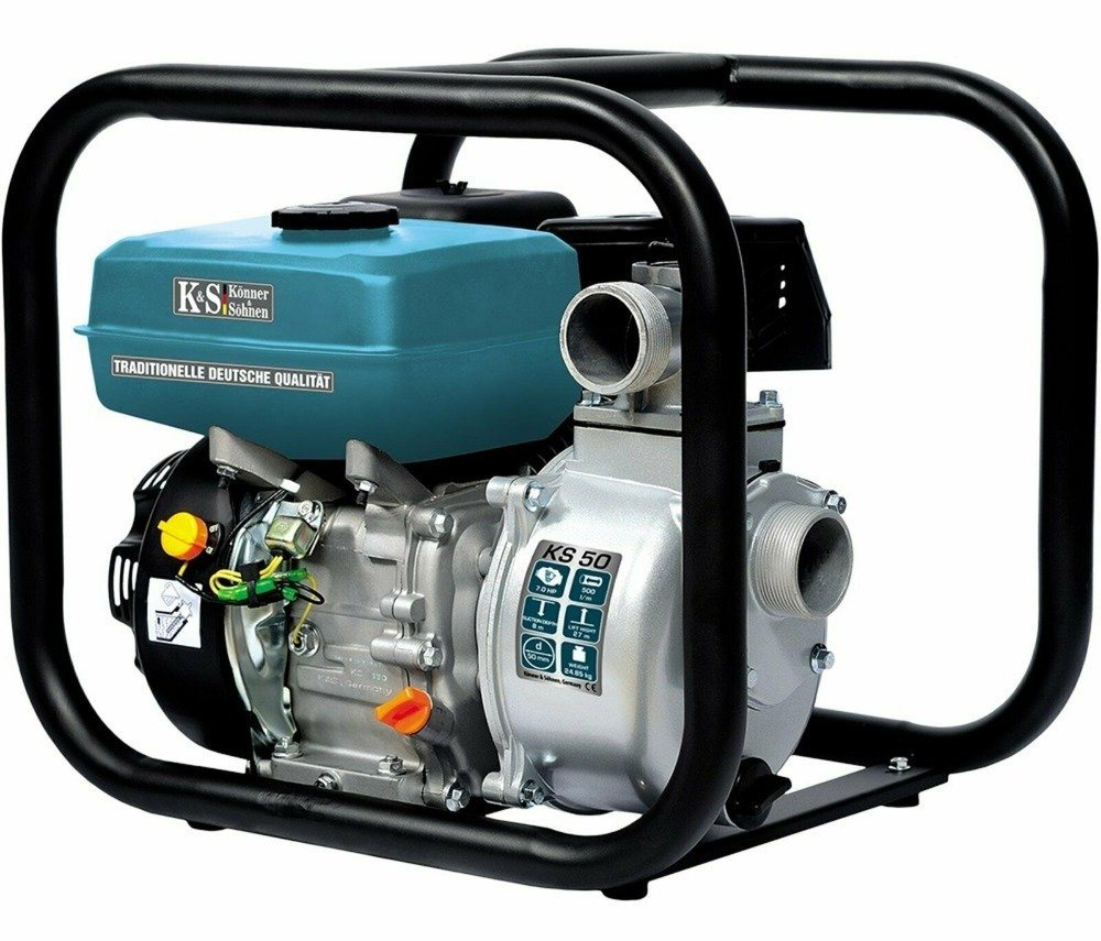 Könner & Söhnen Gartenpumpe KS 50 (500 l/min Maximale Leistung, 28 m Maximale Beförderungshöhe, 1-tlg., 50 mm Durchmesser Eingangsrohr, 6.5 PS, für reines Wasser), sind ideal geeignet für Landhäuser,Villas von Könner & Söhnen