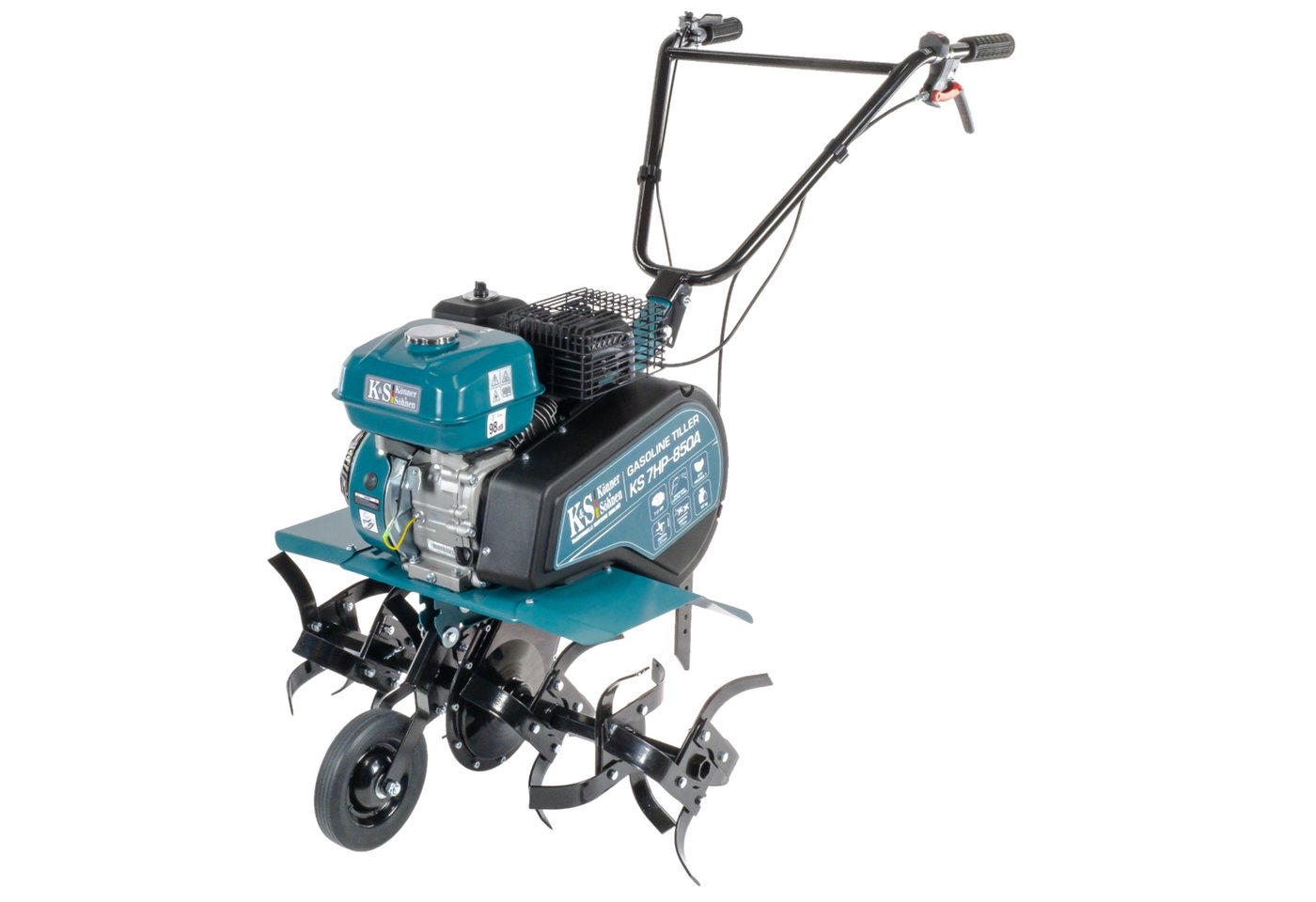 Könner & Söhnen Gartenpumpe KS 7HP-850А (1-tlg), Benzin-Bodenhacke Motorhacke Gartenfräse Bodenfräse von Könner & Söhnen