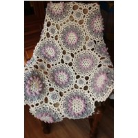 Große Häkeldecke Überwurf Tagesdecke Kuscheldecke Couchdecke Vintage 125 X cm von KoernerklausDesigns