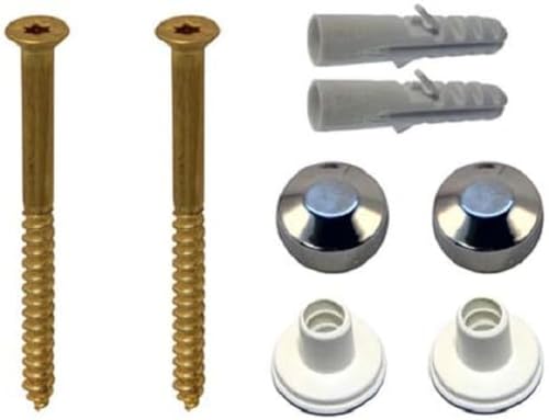 Köro WC-Befestigungssatz 2MF 6x70 Torx 25 ms, chrom, mit Dübeln von Köro