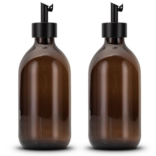 Koffs Design 2 Stück Ölflaschen zum Befüllen - Moderner Ölspender aus Braunglas mit Edelstahl Ausgießer – Spender für Öl, Essig und Balsamico - optional mit Sticker für deinen Inhalt - 300ml - blanko Koffs Design 2 Stück Ölflaschen zum Befüllen - Moderner Ölspender aus Braunglas mit Edelstahl Ausgießer – Spender für Öl, Essig und Balsamico - optional mit Sticker für deinen Inhalt - 300ml - blanko von Koffs Design