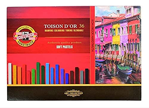 KOH-I-NOOR TOISON D'OR 8585 Künstlerpastellkreide, weich, 36 Stück von KOH-I-NOOR