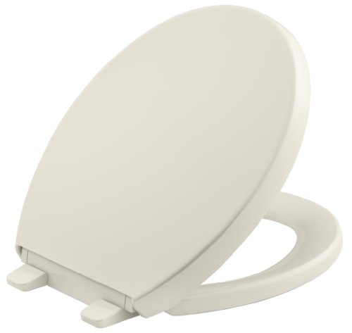 KOHLER K-4009-96 Reveal Leise Close mit griffigen Stoßstangen rund Front WC-Sitz Biscuit von Kohler