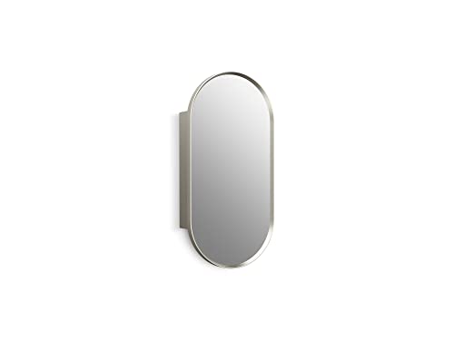 KOHLER Verdera 35573-BNL Kapselgerahmter Badezimmer-Medizinschrank mit Spiegel, Badezimmerspiegel mit Stauraum, Badezimmer-Wandschrank, gebürstetes Nickel von Kohler