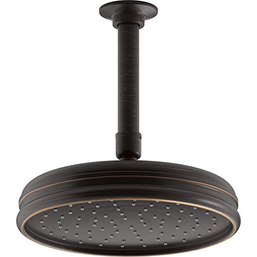 Kohler 13692-2BZ Traditioneller, runder Regenduschkopf mit Katalyst-Spray-Technologie, Öl geriebene Bronze, .5 von Kohler