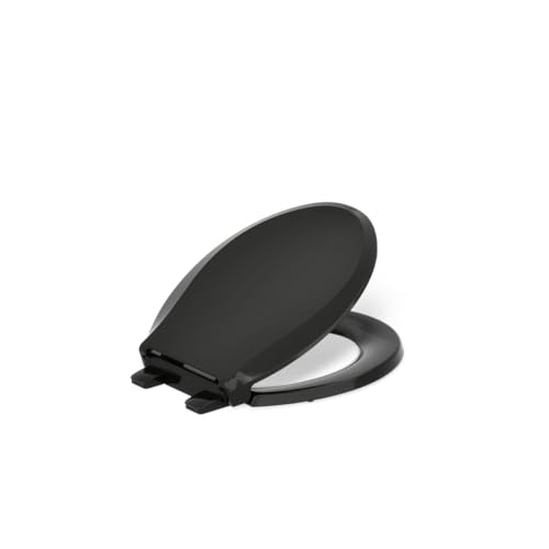 KOHLER 4639-RL-7 Cachet READYLATCH WC-Sitz mit leisem Schließen, rund, Schwarz von Kohler