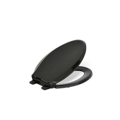 Kohler Cachet 4636-RL-7 Caket READYLATCH leise schließender länglicher Toilettensitz, schwarz/schwarz Kohler Cachet 4636-RL-7 Caket READYLATCH leise schließender länglicher Toilettensitz, schwarz/schwarz von Kohler