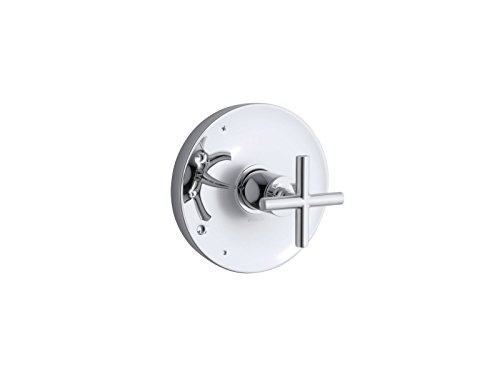 Kohler TS14423-3-CP Valve Trim with Cross Handle Purist(R) Rite-Temp(R) Ventilblende mit Kreuzgriff, poliertes Chrom von Kohler
