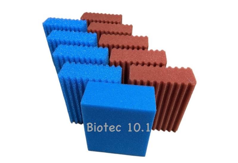Koi Herdecke Teichfilter Ersatzschwamm Set passend für Oase Biotec 10 .1 Teichfilter 4 x rot 4 von Koi Herdecke
