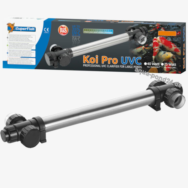 Koi Pro RVS Edelstahl UVC T5 40 Watt für 40000 L von Koi Pro
