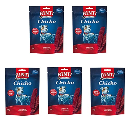 RINTI Chicko Extra Hundesnack mit Rind – Bundle – 5 x 60g von Rinti