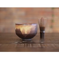 Tiefe Teeschale - Braun Gelb No.3 von KoideStudio